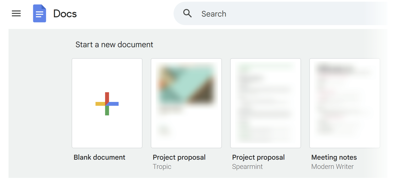 Como Fazer uma Linha do Tempo no Google Docs: Abra um Documento Novo