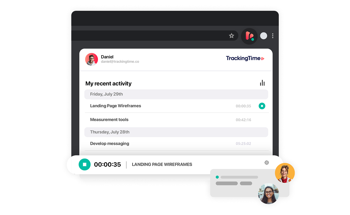 time tracking extension